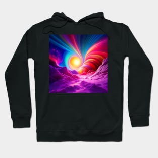 psychedelic landscape Hoodie